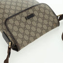 GUCCI GG Supreme Shoulder Bag PVC Beige Gold 223666 Auth 162948-8