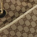 GUCCI GG Canvas Shoulder Bag Beige Gold 121023 Auth 162950-10