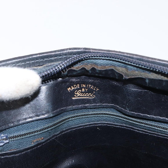 GUCCI GG Supreme Shoulder Bag PVC Navy Auth 162951