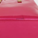 LOUIS VUITTON Monogram Vernis Reade PM Hand Bag Fuchsia Pink M91221 Auth 162960-6
