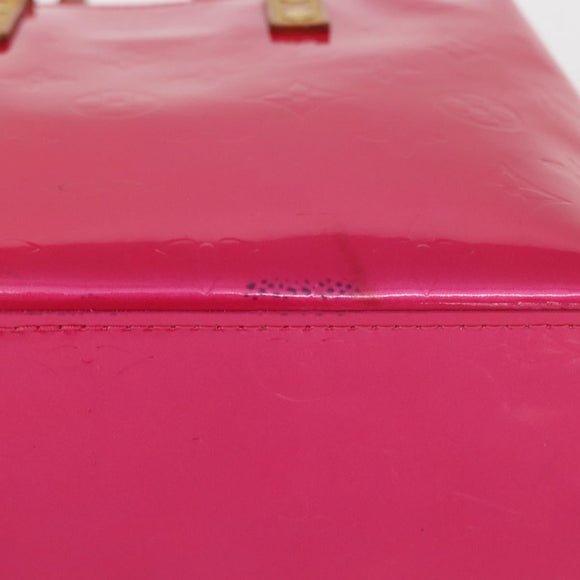 LOUIS VUITTON Monogram Vernis Reade PM Hand Bag Fuchsia Pink M91221 Auth 162960