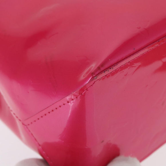 LOUIS VUITTON Monogram Vernis Reade PM Hand Bag Fuchsia Pink M91221 Auth 162960