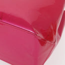 LOUIS VUITTON Monogram Vernis Reade PM Hand Bag Fuchsia Pink M91221 Auth 162960-16