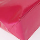 LOUIS VUITTON Monogram Vernis Reade PM Hand Bag Fuchsia Pink M91221 Auth 162960-17