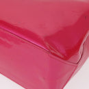 LOUIS VUITTON Monogram Vernis Reade PM Hand Bag Fuchsia Pink M91221 Auth 162960-18