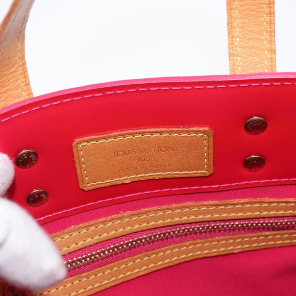LOUIS VUITTON Monogram Vernis Reade PM Hand Bag Fuchsia Pink M91221 Auth 162960