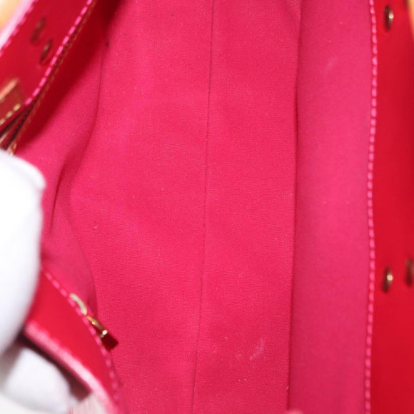LOUIS VUITTON Monogram Vernis Reade PM Hand Bag Fuchsia Pink M91221 Auth 162960