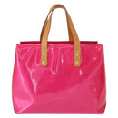 LOUIS VUITTON Monogram Vernis Reade PM Hand Bag Fuchsia Pink M91221 Auth 162960-2