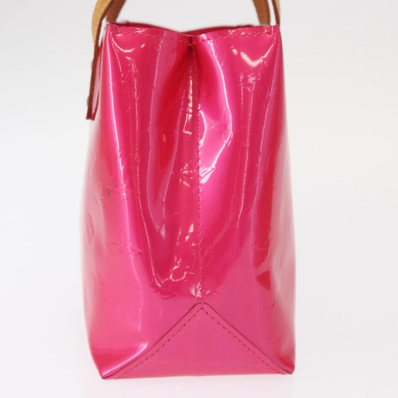 LOUIS VUITTON Monogram Vernis Reade PM Hand Bag Fuchsia Pink M91221 Auth 162960