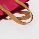LOUIS VUITTON Monogram Vernis Reade PM Hand Bag Fuchsia Pink M91221 Auth 162960-8