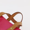 LOUIS VUITTON Monogram Vernis Reade PM Hand Bag Fuchsia Pink M91221 Auth 162960-14