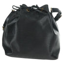 LOUIS VUITTON Epi Petit Noe Shoulder Bag Black M44102 LV Auth 162962-13