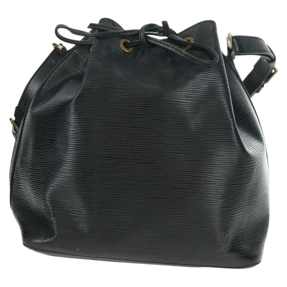 LOUIS VUITTON Epi Petit Noe Shoulder Bag Black M44102 LV Auth 162962