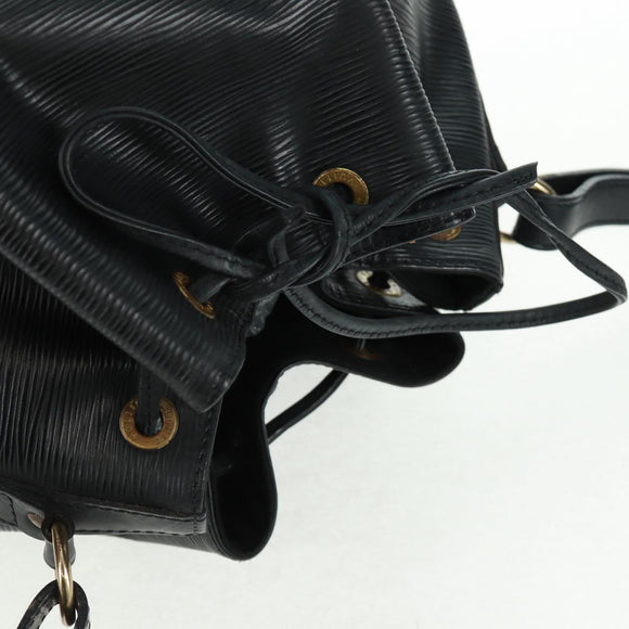 LOUIS VUITTON Epi Petit Noe Shoulder Bag Black M44102 LV Auth 162962