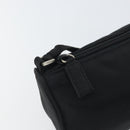 PRADA Accessory Pouch Nylon Black Silver Auth 162965V-9