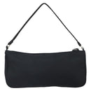 PRADA Accessory Pouch Nylon Black Silver Auth 162965V-2