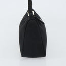 PRADA Accessory Pouch Nylon Black Silver Auth 162965V-4