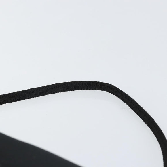 PRADA Accessory Pouch Nylon Black Silver Auth 162965V