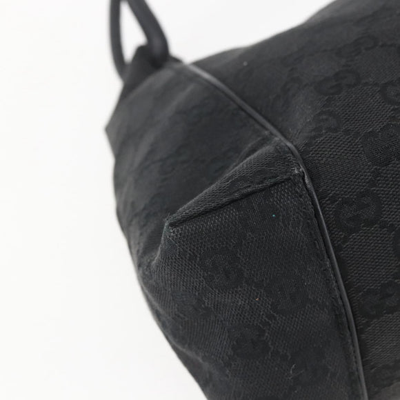 GUCCI GG Canvas Hand Bag Black 101333 Auth 162966