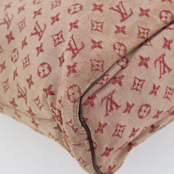 LOUIS VUITTON Monogram Mini Lucille GM Tote Bag Red M92677 LV Auth 162967