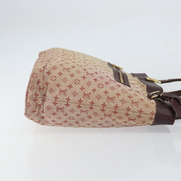 LOUIS VUITTON Monogram Mini Lucille GM Tote Bag Red M92677 LV Auth 162967