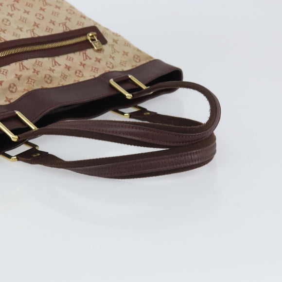 LOUIS VUITTON Monogram Mini Lucille GM Tote Bag Red M92677 LV Auth 162967