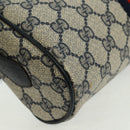 GUCCI GG Supreme Sherry Line Shoulder Bag PVC Navy Red 56 02 004 Auth 162970-14