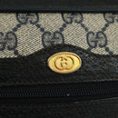 GUCCI GG Supreme Sherry Line Shoulder Bag PVC Navy Red 56 02 004 Auth 162970-16