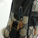 GUCCI GG Supreme Sherry Line Shoulder Bag PVC Navy Red 56 02 004 Auth 162970-18