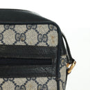 GUCCI GG Supreme Sherry Line Shoulder Bag PVC Navy Red 56 02 004 Auth 162970-3