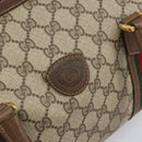 GUCCI GG Supreme Web Sherry Line Boston Bag PVC Beige 002 069 0696 Auth 162976-17