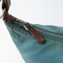 PRADA Shoulder Bag Nylon Light Blue Silver Auth 162977-19