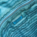 PRADA Shoulder Bag Nylon Light Blue Silver Auth 162977-20