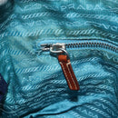 PRADA Shoulder Bag Nylon Light Blue Silver Auth 162977-23