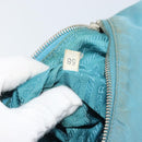 PRADA Shoulder Bag Nylon Light Blue Silver Auth 162977-12