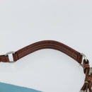 PRADA Shoulder Bag Nylon Light Blue Silver Auth 162977-14