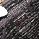 PRADA Shoulder Bag Nylon Beige Silver Auth 162978-20