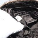 PRADA Shoulder Bag Nylon Beige Silver Auth 162978-11