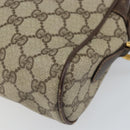 GUCCI GG Supreme Web Sherry Line Shoulder Bag PVC Beige 119 02 088 Auth 162979-12