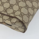 GUCCI GG Supreme Web Sherry Line Shoulder Bag PVC Beige 119 02 088 Auth 162979-13