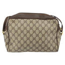 GUCCI GG Supreme Web Sherry Line Shoulder Bag PVC Beige 119 02 088 Auth 162979-3
