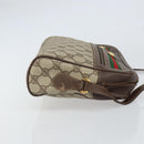 GUCCI GG Supreme Web Sherry Line Shoulder Bag PVC Beige 119 02 088 Auth 162979-4