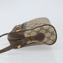 GUCCI GG Supreme Web Sherry Line Shoulder Bag PVC Beige 119 02 088 Auth 162979-5