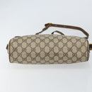 GUCCI GG Supreme Web Sherry Line Shoulder Bag PVC Beige 119 02 088 Auth 162979-9