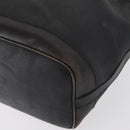 Christian Dior Trotter Canvas Shoulder Bag Black Gold Auth 162986-11