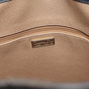 Christian Dior Trotter Canvas Shoulder Bag Black Gold Auth 162986-15