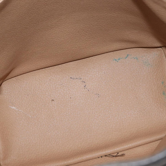 Christian Dior Trotter Canvas Shoulder Bag Black Gold Auth 162986