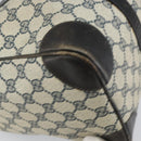 GUCCI GG Supreme Boston Bag PVC Navy Gold Auth 162988-16