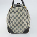 GUCCI GG Supreme Boston Bag PVC Navy Gold Auth 162988-3