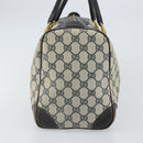 GUCCI GG Supreme Boston Bag PVC Navy Gold Auth 162988-4